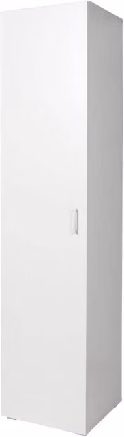 Armadio a 1 Anta con 5 Ripiani GIORDANOSHOP Bianco Opaco L/P/H: 45 x 45 x 195 cm