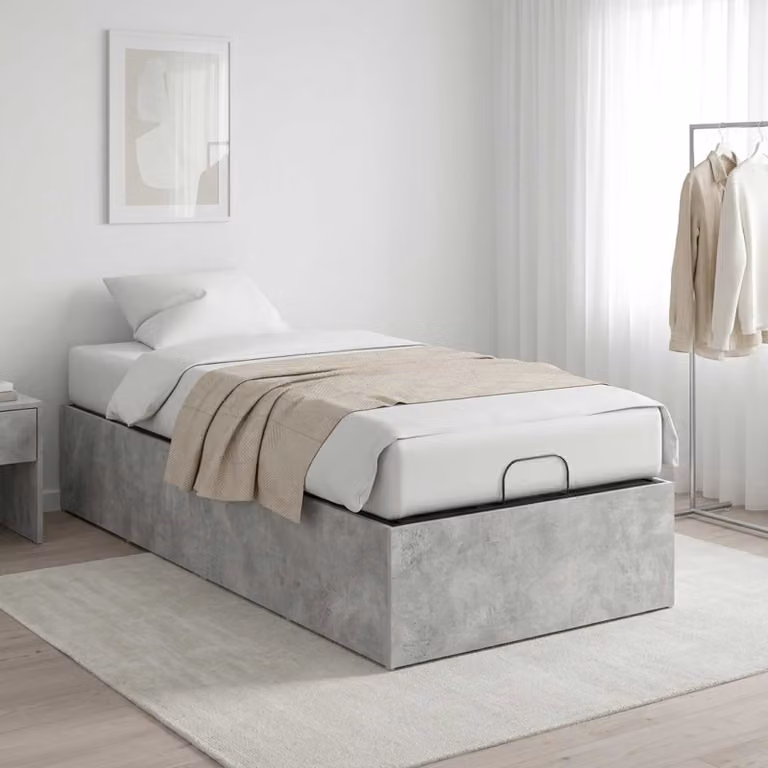 vidaXL Giroletto per rete letto motorizzato Grigio L: 70 cm, P: 200 cm
