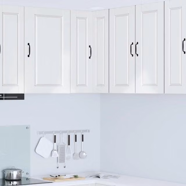 Armadio da cucina a parete vidaXL Bianco Lucido con ripiani interni L/P/H: 57 x 57 x 80 cm
