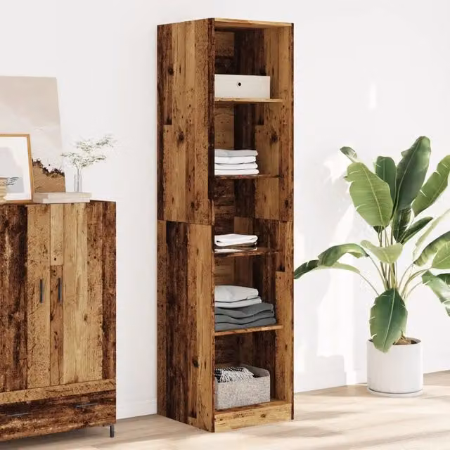 Armadio in legno marrone stile minimalista vidaXL L: 50 cm, P: 50 cm, H: 200 cm