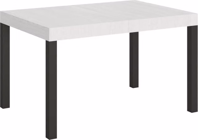 Tavolo da pranzo allungabile Everyday GIORDANOSHOP in legno di frassino bianco, L/P/H: 130-390 x 90 x 77 cm