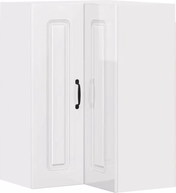 Mobile pensile da cucina Design In bianco lucido L/P/H: 57 x 57 x 80 cm