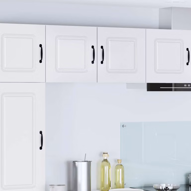 vidaXL Mobiletto da cucina a parete Kalmar Bianco opaco con ante a battente in MDF
