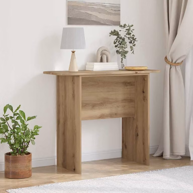 vidaXL Tavolo consolle moderno in rovere marrone L: 93 cm, P: 40 cm, H: 75 cm