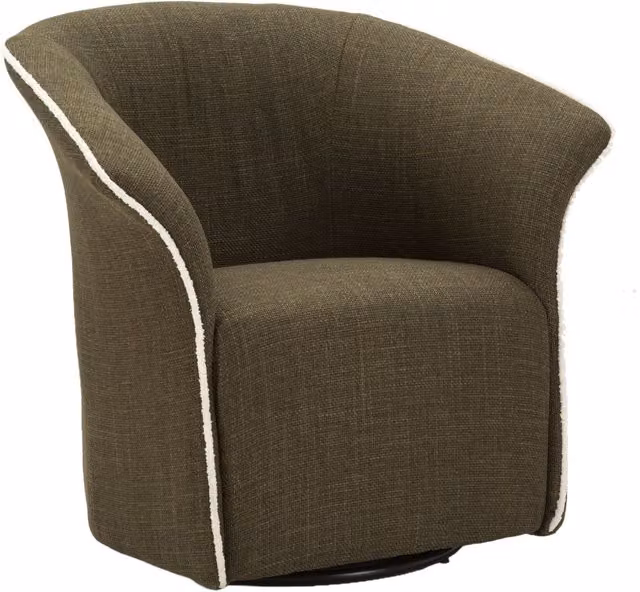 Poltrona girevole Siena Mauro Ferretti verde con braccioli L: 83,5 cm, P: 66 cm, H: 80 cm, Altezza seduta: 42 cm
