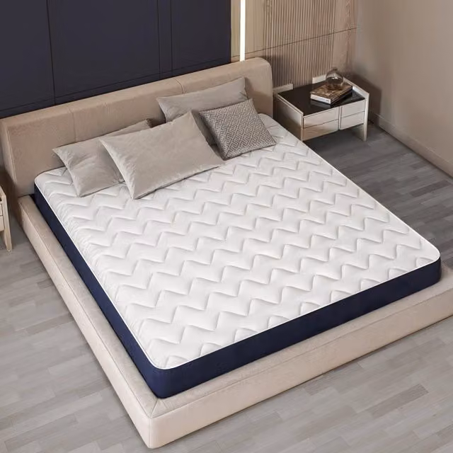Materasso Una Piazza e Mezza Essential The White Stone in Waterfoam Ipoallergenico, L/P/H: 120 x 190 x 30 cm, Rivestimento in Tessuto 3D Traspirante, Antiacaro e Antifungino, Colore Bianco