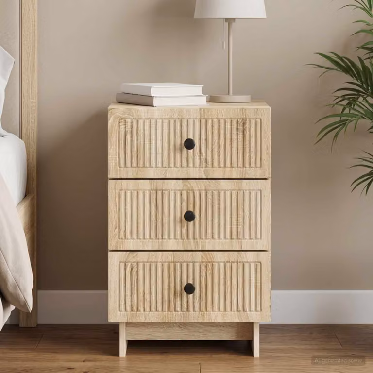 Armadio da Notte con Cassetto vidaXL in Rovere Sonoma, L 43 cm x P 41 cm x H 66,5 cm