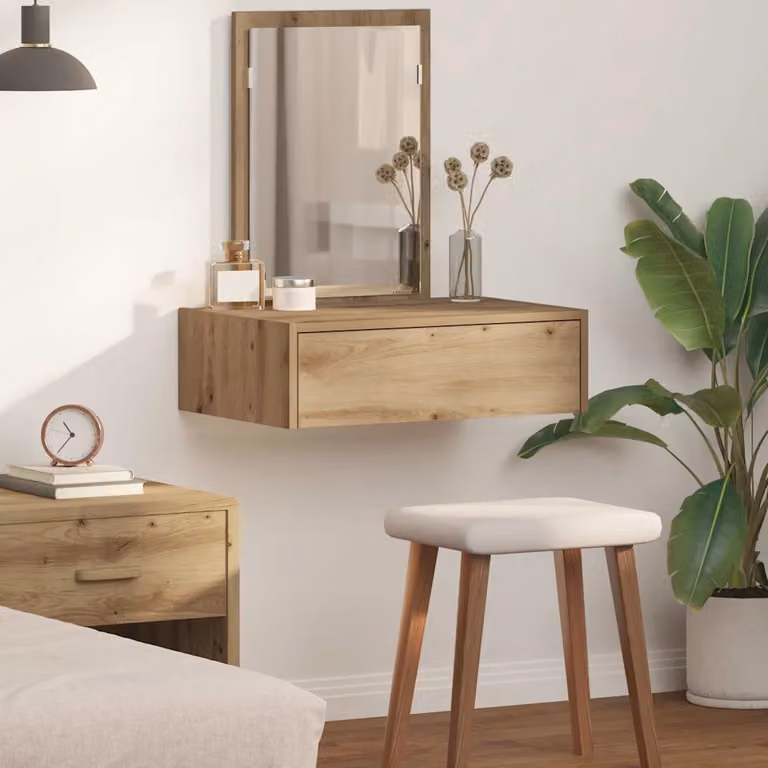 vidaXL Tavolo da Trucco Moderno in Legno MDF Marrone L 60 cm x P 40 cm x H 70 cm