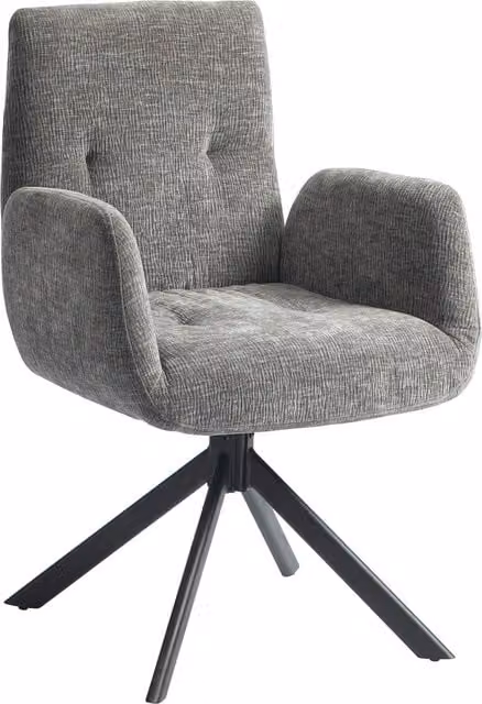 Poltrona girevole HOMCOM in velluto grigio, sedia lounge moderna con design a tub per il tuo soggiorno