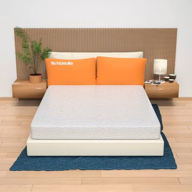 Materasso Matrimoniale Sim in Waterfoam con Gel, Sfoderabile e Arrotolabile, Bianco, L/P/H: 170 x 190 x 14 cm