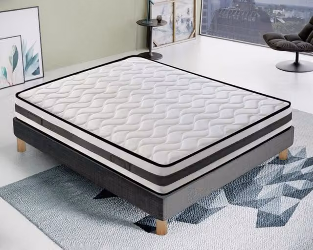 Materasso Matrimoniale MaterassieDoghe in Waterfoam con Gel e 13 Zone di Comfort, Antibatterico e Traspirante, Bianco, L/P/H: 180 x 200 x 20 cm