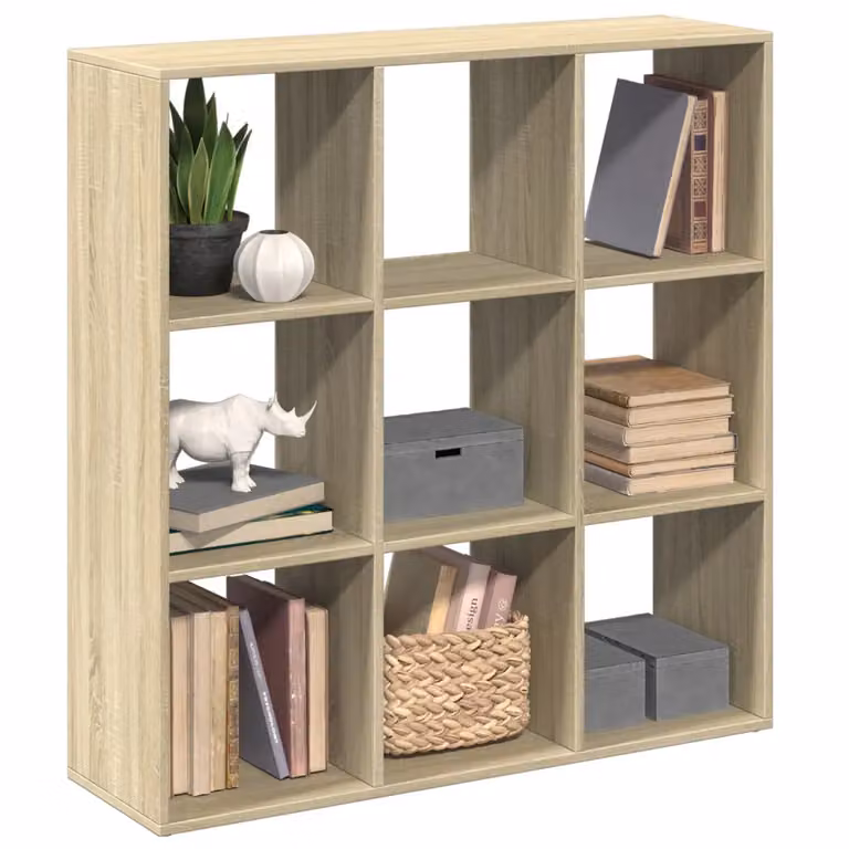 Libreria Divisorio moderna vidaXL in Rovere Sonoma e MDF, L 102 cm x P 29 cm x H 103,5 cm