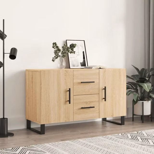 Credenza Buffet da cucina Design Mania in legno color rovere marrone L: 100 cm, P: 36 cm, H: 60 cm