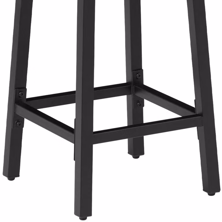 Sgabelli da bar Corby TecTake in stile industriale con finitura rovere e metallo marrone