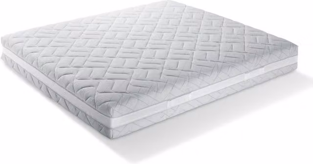 Materasso Ibrido DaunenStep Classic con Molle Indipendenti e Rivestimento Rimovibile, Bianco