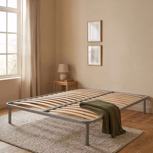 Rete letto matrimoniale Alessa di Talamo Italia, rete ortopedica in multistrato di betulla con 13 doghe, L 140 x P 190 x H 34 cm