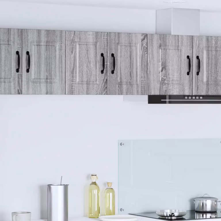 Set di 2 armadietti a muro vidaXL PORTO moderni per cucina in MDF grigio L: 31 cm, P: 30 cm, H: 40 cm
