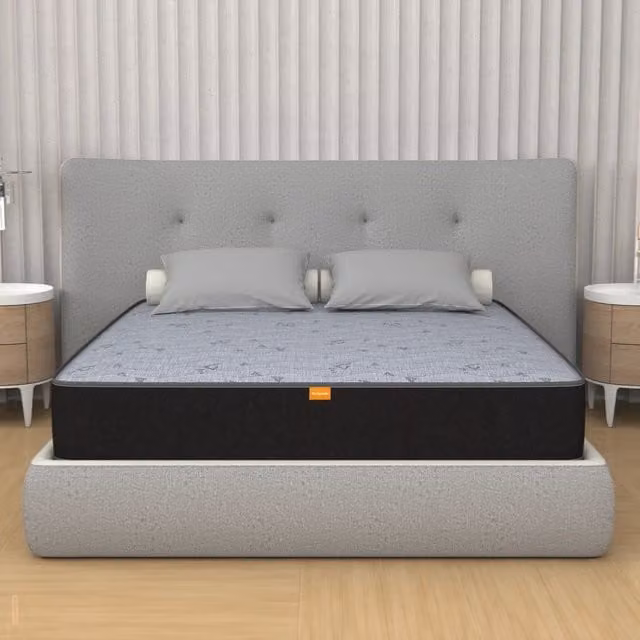 Materasso Matrimoniale MIASUITE in Gel e Foam Grigio, Altezza: 22 cm, L/P: 180 x 200 cm