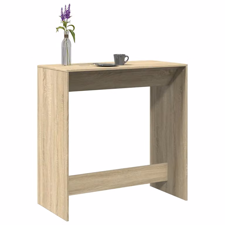 vidaXL Tavolo da Bar Moderno in Legno Multistrato Marrone, L: 102 cm, P: 50 cm, H: 103,5 cm