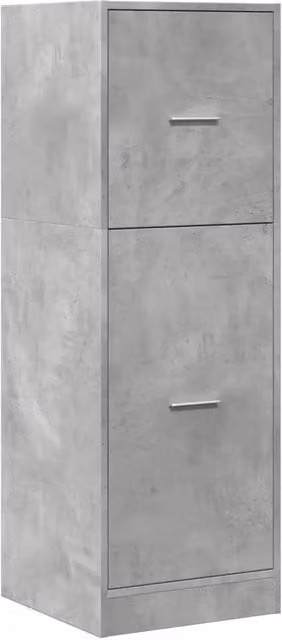 Mobiletto da parete multifunzionale HELLOSHOP26 in legno composito grigio, ideale per soggiorno, ufficio, cucina o bagno, L: 40 cm, P: 41 cm, H: 118 cm