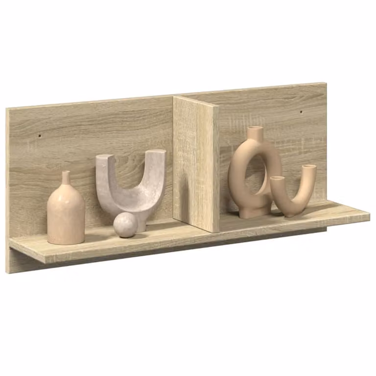 Mobile a parete vidaXL in legno multistrato Rovere Sonoma L: 70 cm, P: 30 cm, H: 16,5 cm