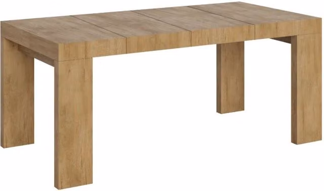 Tavolo allungabile Roxell Premium in finitura quercia naturale, L/P/H: 130/390 x 90 x 77 cm