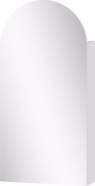 Armadio da bagno moderno HOMCOM con specchio, ante in vetro e ripiani interni, bianco