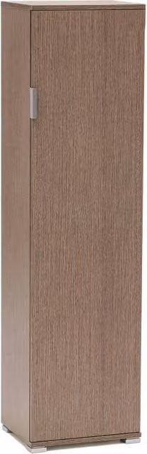 Mobile porta oggetti in legno di rovere grigio con 3 ripiani, L: 40 cm, P: 33 cm, H: 151 cm
