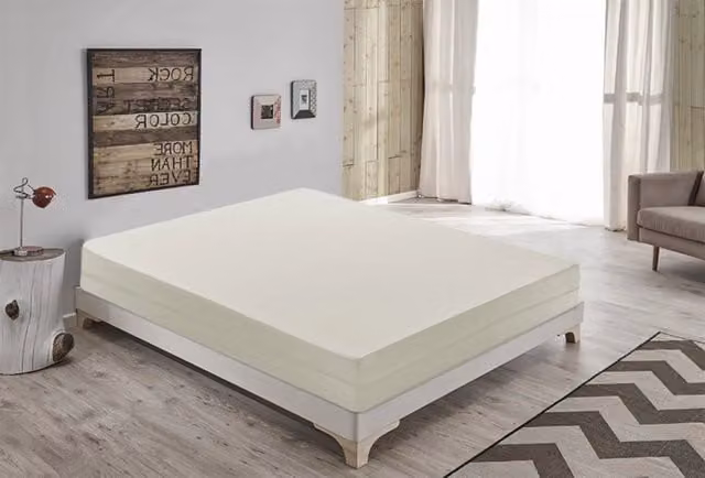 Materasso Piazza e Mezza MaterassieDoghe in Waterfoam Bianco, Ortopedico, con Rivestimento Sfoderabile e Antibatterico, L/P/H: 140 x 200 x 14 cm