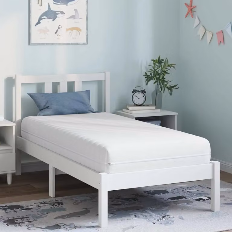 vidaXL Materasso Ibrido Bianco L: 160 cm, P: 80 cm, H: 20 cm