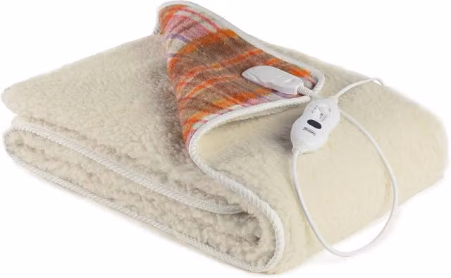 Coperta Termica Elettrica in Lana 100% GIORDANOSHOP Multicolore per Adulti