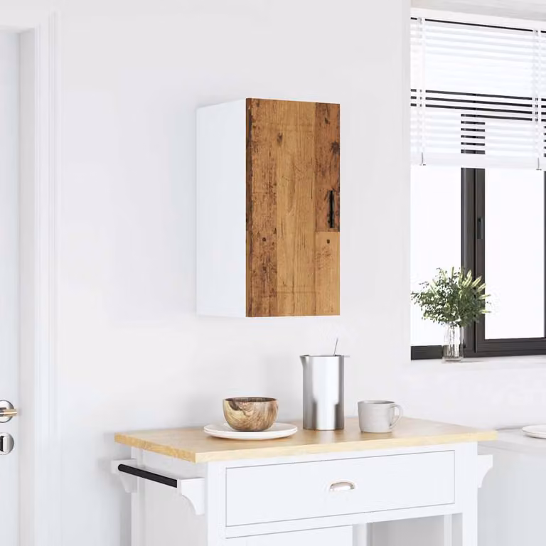 Pensile da cucina moderno vidaXL in legno marrone con ante a battente L: 60 cm, H: 31 cm, P: 30 cm