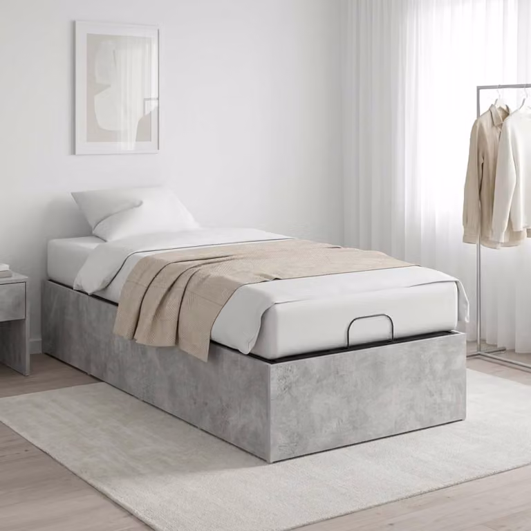 vidaXL Giroletto per rete letto motorizzato Grigio L: 90 cm, P: 190 cm