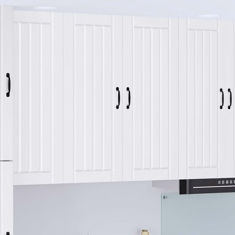 Armadietto a muro vidaXL LUCCA Bianco con ante a battente e ripiani interni L: 80 cm, P: 31 cm, H: 100 cm