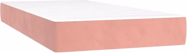 Materasso Ibrido per Bambini in Velluto Rosa e Bianco L 80 cm x P 160 cm