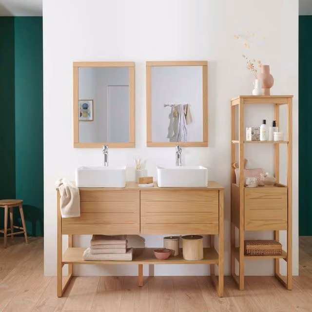 Colonna per mobile bagno Niyama HOMESIGHT con 1 anta in rovere marrone L 40 x P 36 x H 145 cm