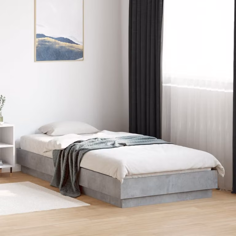 Giroletto vidaXL in legno multistrato grigio cemento L/P: 100 x 200 cm