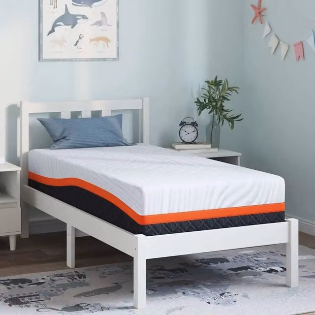 Materasso in gel vidaXL Bianco e Grigio L: 160 cm, P: 80 cm, H: 25 cm con tessuto Jacquard e regolazione della temperatura