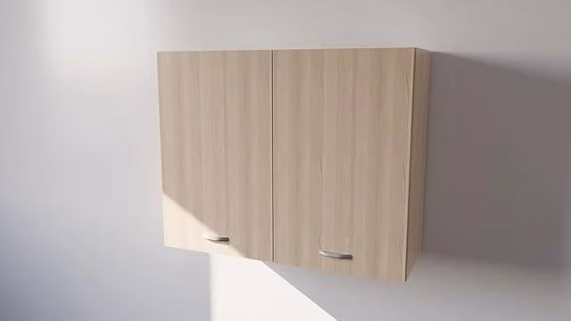 Pensile da cucina Calandrelli con 2 ante in rovere, finitura opaca, H 80 x L 70 x P 32 cm