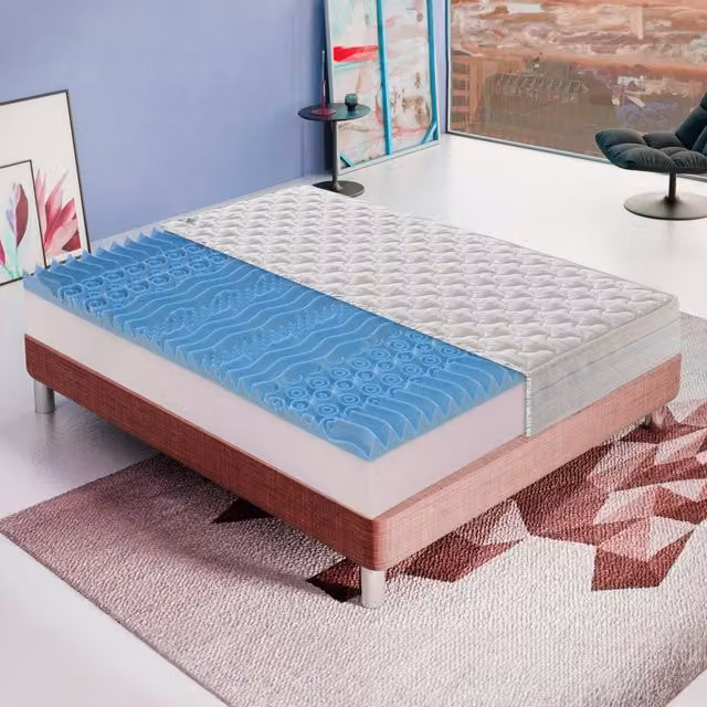 Materasso Singolo KingDream in Memory Foam Bianco con 9 Zone di Comfort, Antibatterico e Sfoderabile, L/P: 80 x 190 cm, H: 25 cm