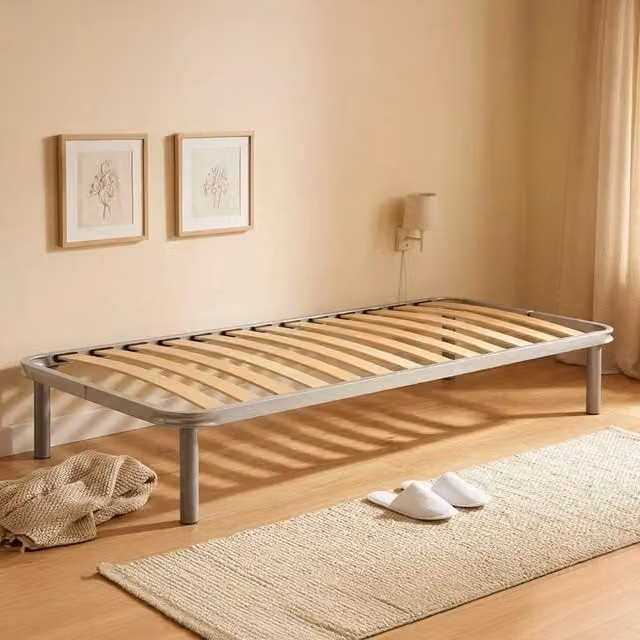 Rete letto singolo ortopedica Amammata di Talamo Italia in multistrato di betulla con 13 doghe L: 90 cm, P: 190 cm, H: 34 cm