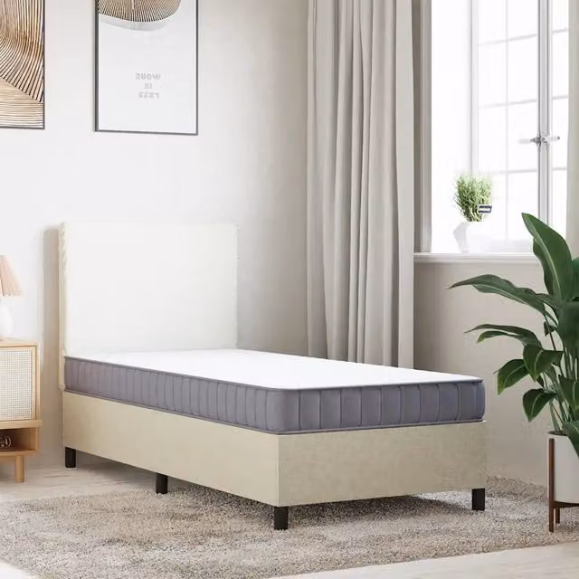 Materasso in schiuma Design Mania per bambini, colore bianco e grigio, L: 80 cm, P: 160 cm, H: 16 cm