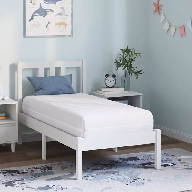 Materasso Hybrid vidaXL per bambini, colore bianco, L: 120 cm, P: 60 cm, H: 20 cm