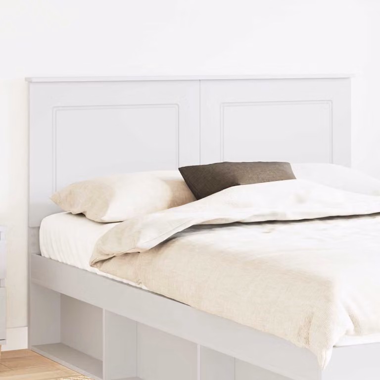 Testiera per letto vidaXL in legno ingegnerizzato bianco, L: 100 cm