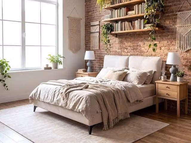 Letto imbottito Beliani in velluto beige stile scandinavo L/P: 140 x 200 cm
