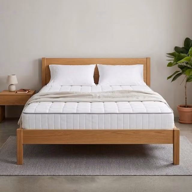 Materasso Memory Farmarelax in Viscoelastic Foam Bianco, Ortopedico e Anatomico, L/P/H: 160 x 190 x 18 cm