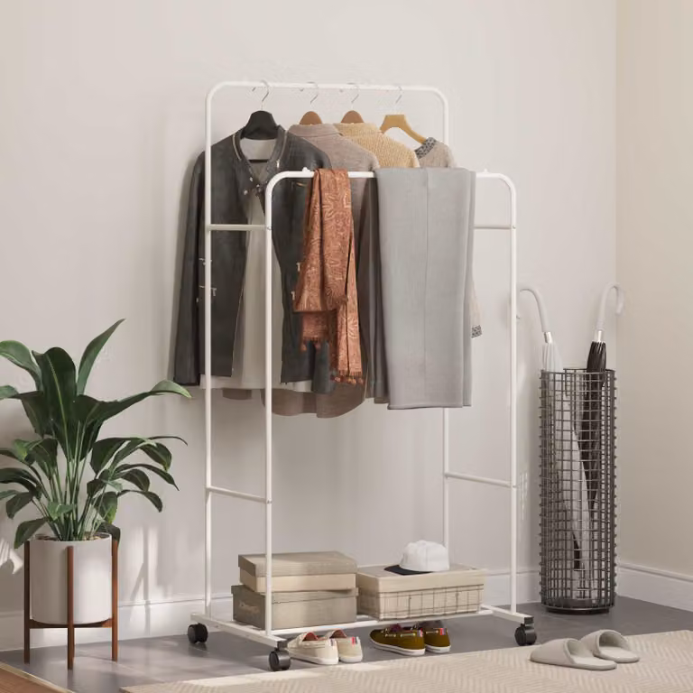 Stendibiancheria vidaXL Bianco L 80 cm, P 53 cm, H 156 cm