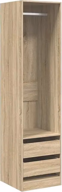 Armadio con cassetti e ante a battente DESIGN IN in legno multistrato Rovere Sonoma, colore marrone, L: 50 cm, P: 50 cm, H: 200 cm, modello CFW8426655