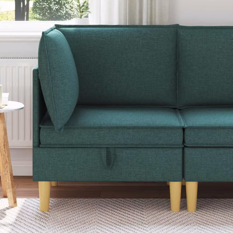 Divano con contenitore in tessuto vidaXL con struttura in legno e design minimalista per il tuo soggiorno