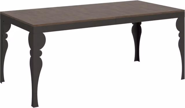 Tavolo da pranzo allungabile Paxon Evolution moderno in legno e metallo color noce L: 180-284 cm, P: 90 cm, H: 80 cm